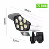Camera falsa cu panou solar si senzor de miscare, 77 Led-uri SMD
